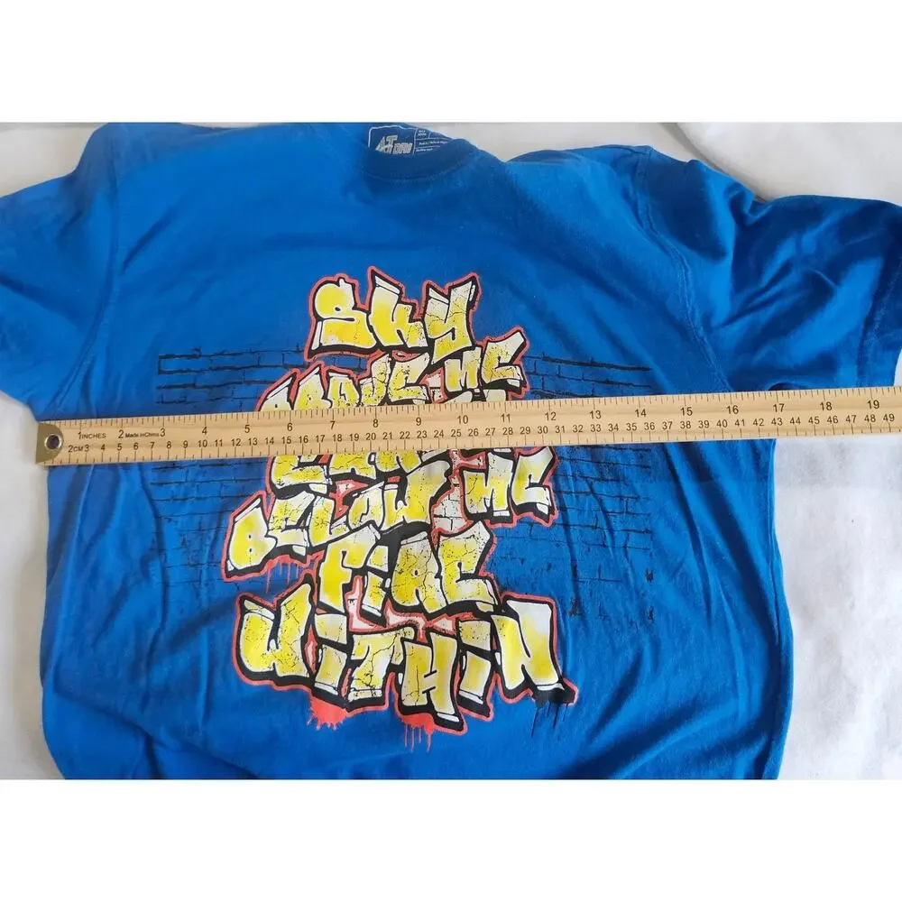❤️2/$12 Athletech Mens T-Shirt Blue 